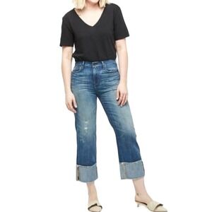 ABLE Martha The Cuffed Distressed Jeans Denim - Sz 30